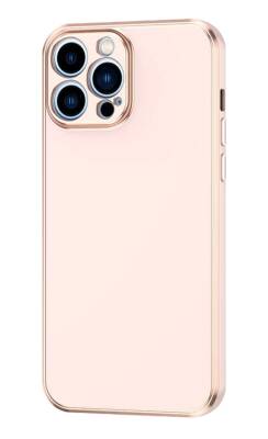 Eiroo Borderline iPhone 12 Pro Kamera Korumalı Pembe Silikon Kılıf - 1