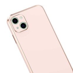 Eiroo Borderline iPhone 13 Kamera Korumalı Pembe Silikon Kılıf - 5