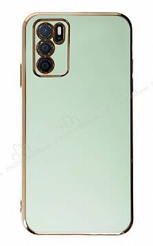 Eiroo Borderline Oppo A16 Kamera Korumalı Yeşil Silikon Kılıf - 1