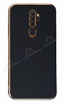 Eiroo Borderline Oppo A5 2020 / A9 2020 Kamera Korumalı Siyah Silikon Kılıf - 1