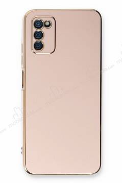 Eiroo Borderline Samsung Galaxy A03s Kamera Korumalı Pembe Silikon Kılıf - 1