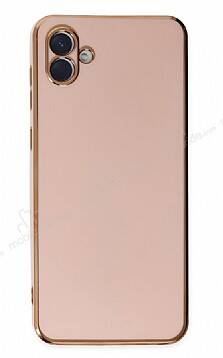 Eiroo Borderline Samsung Galaxy A04 Kamera Korumalı Pembe Silikon Kılıf - 1