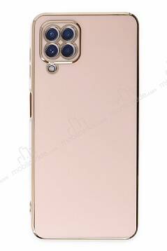 Eiroo Borderline Samsung Galaxy A12 Kamera Korumalı Pembe Silikon Kılıf - 1