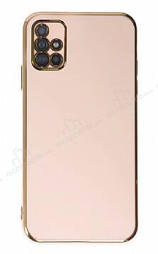 Eiroo Borderline Samsung Galaxy A51 Kamera Korumalı Pembe Silikon Kılıf - 1