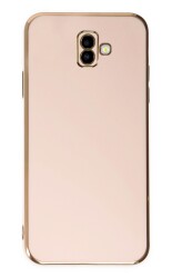 Eiroo Borderline Samsung Galaxy J6 Plus Kamera Korumalı Pembe Silikon Kılıf - 1