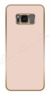 Eiroo Borderline Samsung Galaxy S8 Kamera Korumalı Pembe Silikon Kılıf - 1