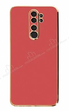 Eiroo Borderline Xiaomi Redmi Note 8 Pro Kamera Korumalı Kırmızı Silikon Kılıf - 1