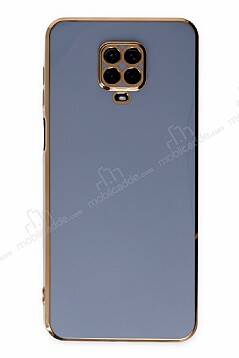 Eiroo Borderline Xiaomi Redmi Note 9 Pro Max Kamera Korumalı Mavi Silikon Kılıf - 1