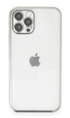 Eiroo Camera Protect iPhone 12 Pro 6.1 inç Kamera Korumalı Silver Silikon Kılıf - 1