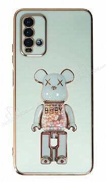 Eiroo Candy Bear Xiaomi Poco M3 Standlı Yeşil Silikon Kılıf - 1