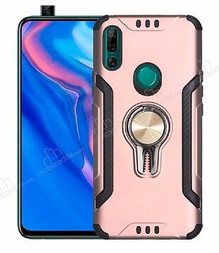 Eiroo Car Magnet Huawei Y9 Prime 2019 Ultra Koruma Rose Gold Kılıf - 1