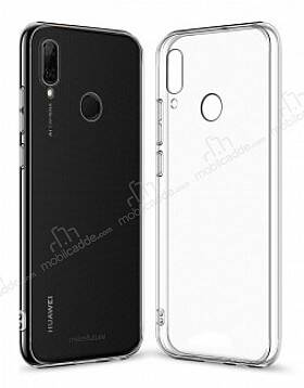 Eiroo Clear Hybrid Huawei P Smart 2019 Silikon Kenarlı Şeffaf Rubber Kılıf - 1