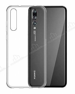 Eiroo Clear Hybrid Huawei P20 Silikon Kenarlı Şeffaf Rubber Kılıf - 1