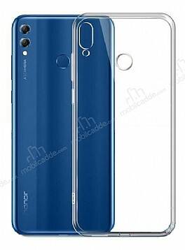 Eiroo Clear Hybrid Huawei Y7 2019 Silikon Kenarlı Şeffaf Rubber Kılıf - 1