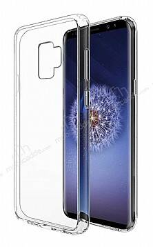 Eiroo Clear Hybrid Samsung Galaxy S9 Silikon Kenarlı Şeffaf Rubber Kılıf - 1