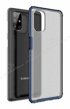 Eiroo Firm Samsung Galaxy M51 Ultra Koruma Lacivert Kılıf - 1