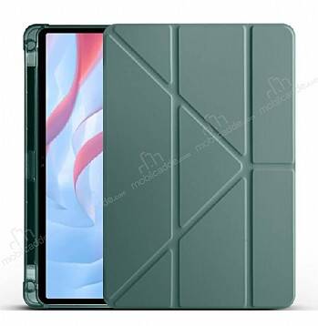 Eiroo Fold Honor Pad X8 Pro 11.5 Kalemlikli Standlı Koyu Yeşil Kılıf - 1