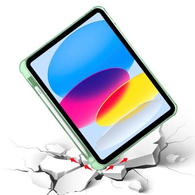 Eiroo Fold iPad 10.9 2022 10. Nesil Kalemlikli Standlı Siyah Kılıf - 4