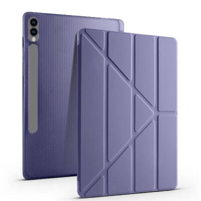 Eiroo Fold Samsung Galaxy Tab S9 Plus Kalemlikli Standlı Kılıf - 25