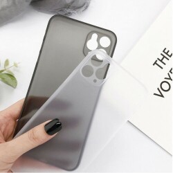 Eiroo Ghost Thin iPhone 11 Pro Ultra İnce Şeffaf Rubber Kılıf - 3