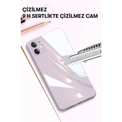 Eiroo Glass Series iPhone 7 / 8 Kamera Korumalı Pembe Silikon Kılıf - 3