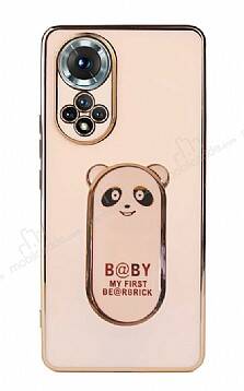 Eiroo Honor 50 Baby Panda Standlı Pembe Silikon Kılıf - 1