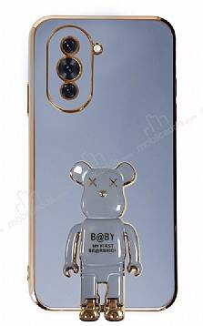 Eiroo Huawei nova 10 Baby Bear Standlı Mavi Silikon Kılıf - 1