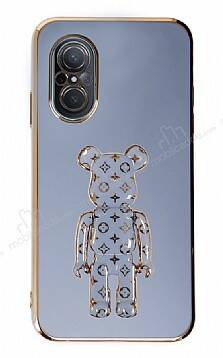 Eiroo Huawei nova 9 SE Bearbrick Standlı Mavi Silikon Kılıf - 1