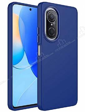 Eiroo Huawei nova 9 SE Metal Çerçeveli Lacivert Rubber Kılıf - 1