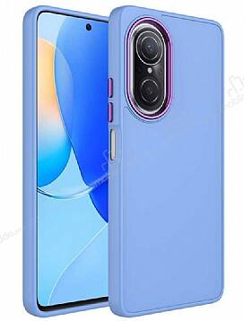 Eiroo Huawei nova 9 SE Metal Çerçeveli Lila Rubber Kılıf - 1