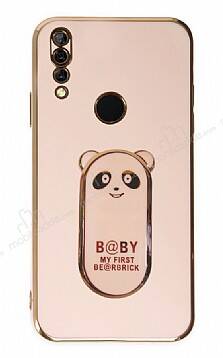 Eiroo Huawei P Smart Z Baby Panda Standlı Pembe Silikon Kılıf - 1