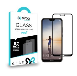 Eiroo Huawei P20 Lite Tempered Glass Full Siyah Cam Ekran Koruyucu - 1