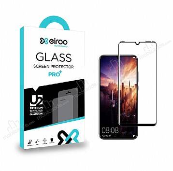 Eiroo Huawei P30 Pro Curve Tempered Glass Full Siyah Cam Ekran Koruyucu - 1