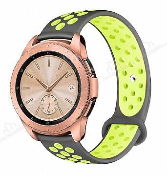 Eiroo Huawei Watch GT2 Pro Silikon Gri-Yeşil Spor Kordon - 1