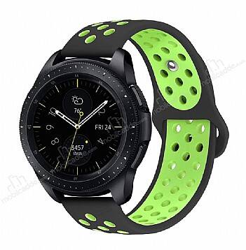 Eiroo Huawei Watch GT2 Pro Silikon Siyah-Yeşil Spor Kordon - 1