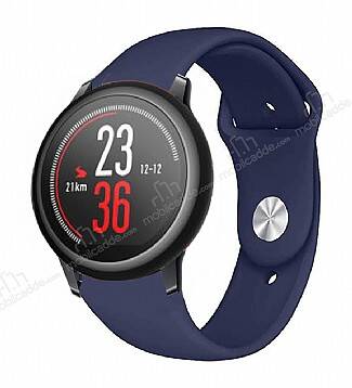 Eiroo Huawei Watch GT2 Pro Spor Lacivert Silikon Kordon - 1