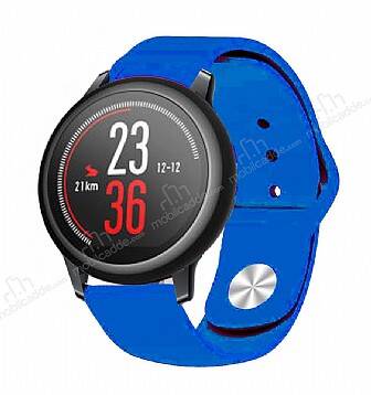 Eiroo Huawei Watch GT2 Pro Spor Mavi Silikon Kordon - 1