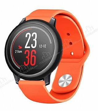 Eiroo Huawei Watch GT2 Pro Spor Turuncu Silikon Kordon - 1