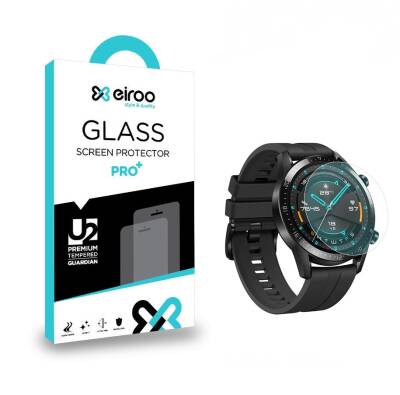 Eiroo Huawei Watch GT2 Pro Tempered Glass Cam Ekran Koruyucu 46mm - 1