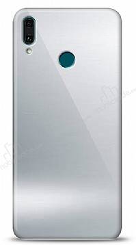 Eiroo Huawei Y9 2019 Silikon Kenarlı Aynalı Silver Kılıf - 1