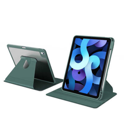 Eiroo iPad Air 11 2024 Kalem Bölmeli Döner Standlı Kılıf - 11