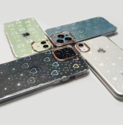 Eiroo iPhone 11 Hologram Kalpli Silikon Kenarlı Şeffaf Rubber Kılıf - 2