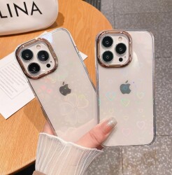 Eiroo iPhone 11 Hologram Kalpli Silikon Kenarlı Şeffaf Rubber Kılıf - 4