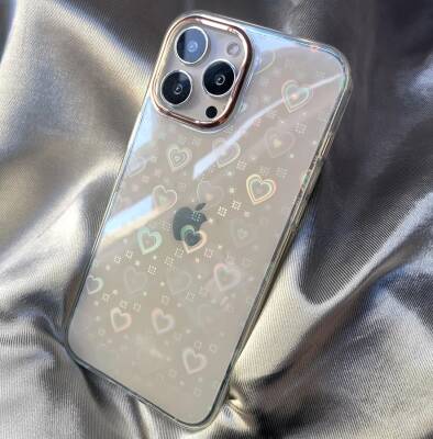 Eiroo iPhone 11 Hologram Kalpli Silikon Kenarlı Şeffaf Rubber Kılıf - 9