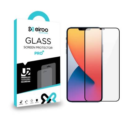 Eiroo iPhone 12 / iPhone 12 Pro Tempered Glass Full Cam Ekran Koruyucu - 1