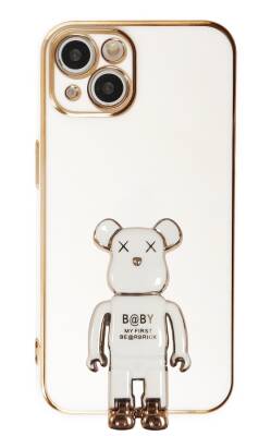 Eiroo iPhone 13 Baby Bear Standlı Silikon Kılıf - 1