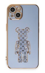 Eiroo iPhone 13 Bearbrick Standlı Silikon Kılıf - 4