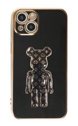 Eiroo iPhone 13 Bearbrick Standlı Silikon Kılıf - 10