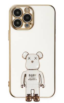 Eiroo iPhone 13 Pro Baby Bear Standlı Silikon Kılıf - 1