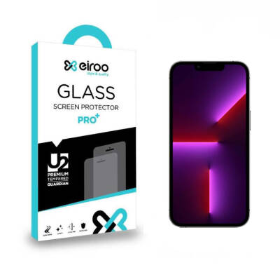 Eiroo iPhone 13 Pro Tempered Glass Premium Full Cam Ekran Koruyucu - 1